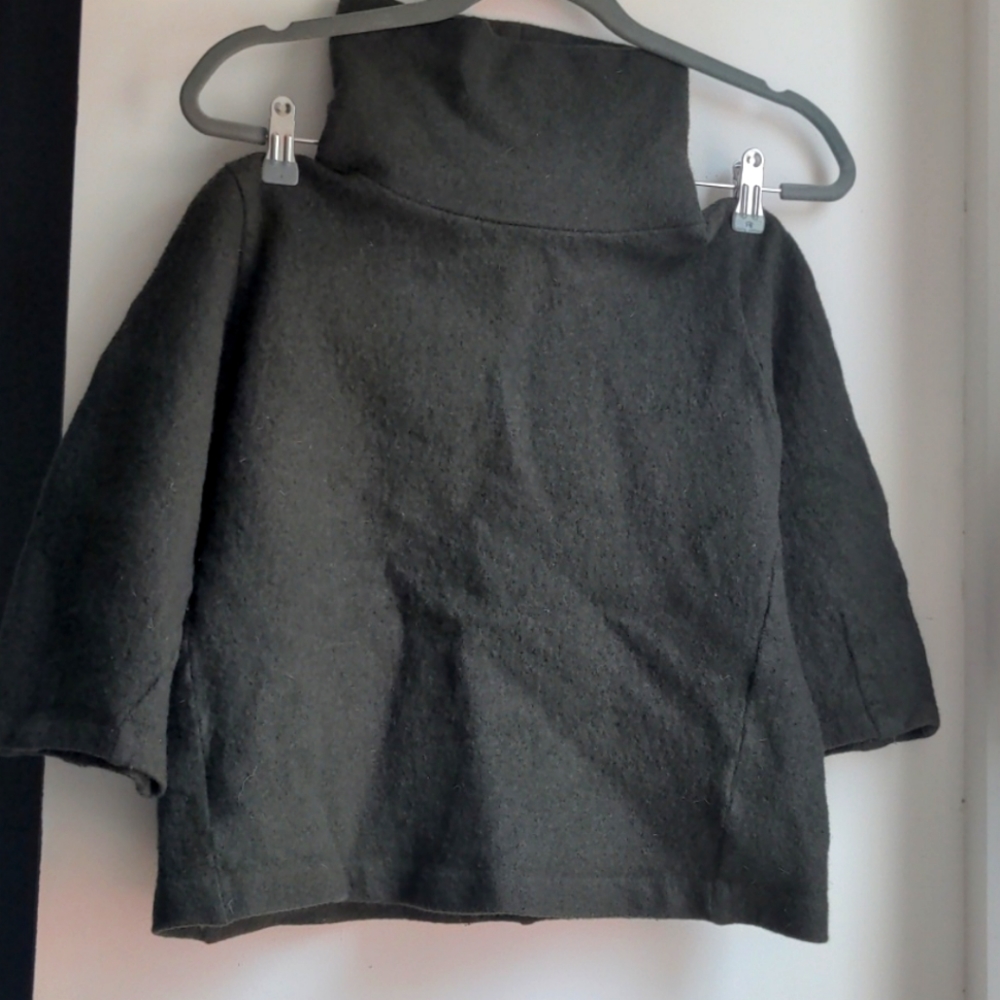 COS Wool Green Cropped Sweater